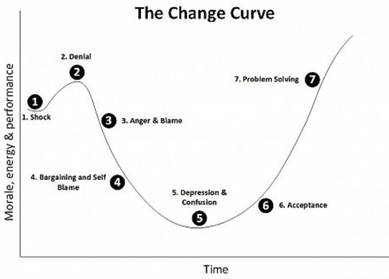 The curve change bar chat
