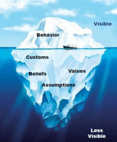imagine of the Cultural Iceberg 