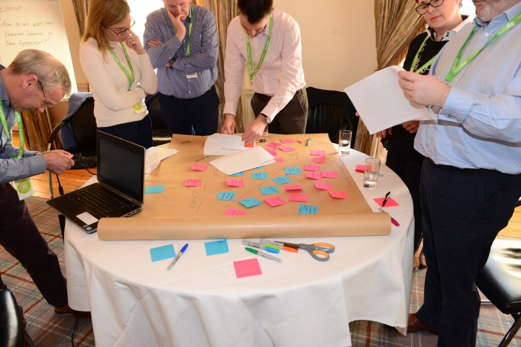 daa: employees working around a desk