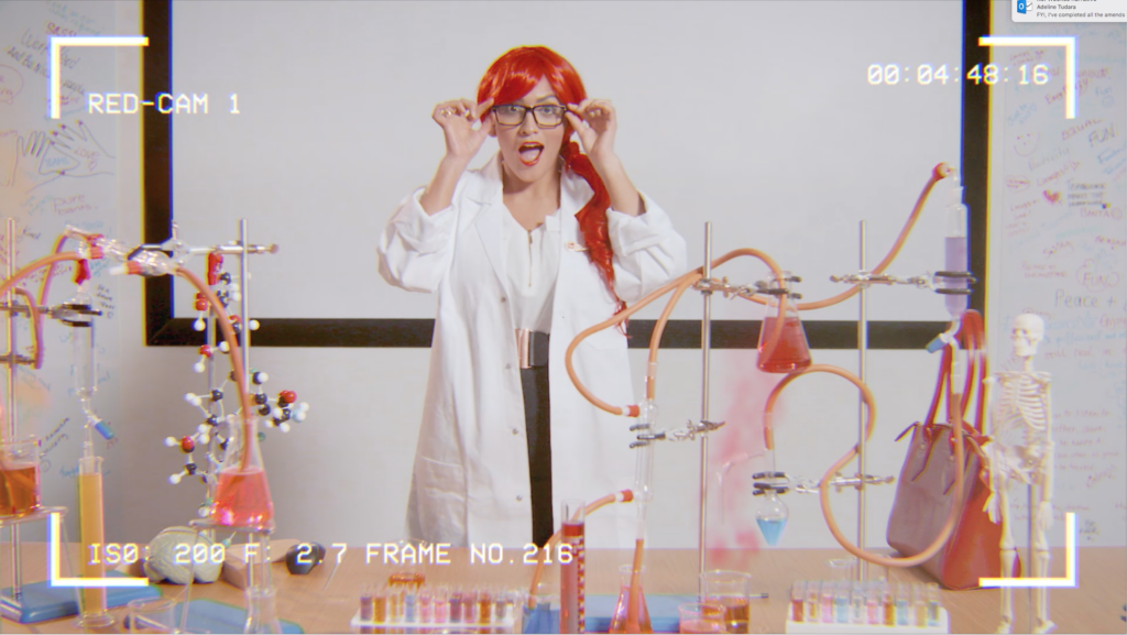 Virgin Atlantic: woman in lab coat